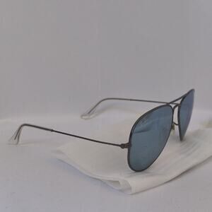 Ray-Ban Aviator Sunglasses with Dark Blue Lenses